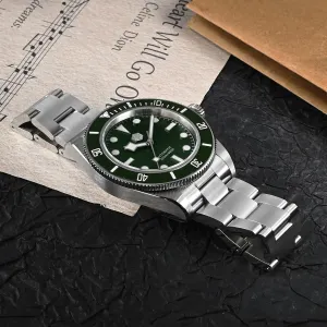 San Martin Watches for Men - NH35 Movement Automatic Dive Watch SN008GC 40mm Mens Watch 20Bar Waterproof Sapphire Crystal Luminous Mechanical Wristwatch