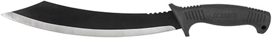 Schrade Delta Class Decimate Parang Full Tang Machete with Stainless Steel Blades and TPR Handles for Outdoor Survival, Camping and Bushcraft