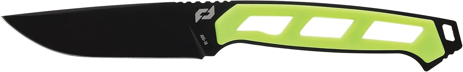 Schrade Delta Class Isolate Drop Point Fixed Blade 8.5in with 4in AUS-10 Steel and Non-Slip Grip for Hunting