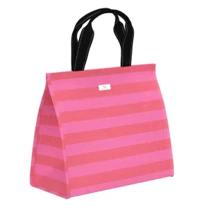 SCOUT WOVEN COOLER TOTE LARGE COLD SHOULDER-BUBBLEGUM AND WATERMELON