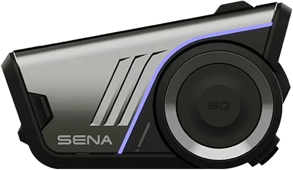 Sena 60S Motorcycle Communication Headset with Wave, Mesh, and Bluetooth Intercom, 2nd Generation Sound by Harman Kardon