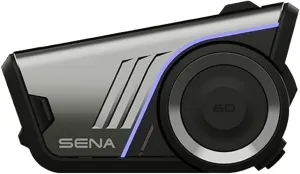 Sena 60S Motorcycle Communication Headset with Wave, Mesh, and Bluetooth Intercom, 2nd Generation Sound by Harman Kardon