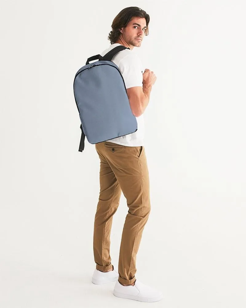Shaded Pale Pastel Blue Gray Waterproof Backpack | C30M15Y0K30
