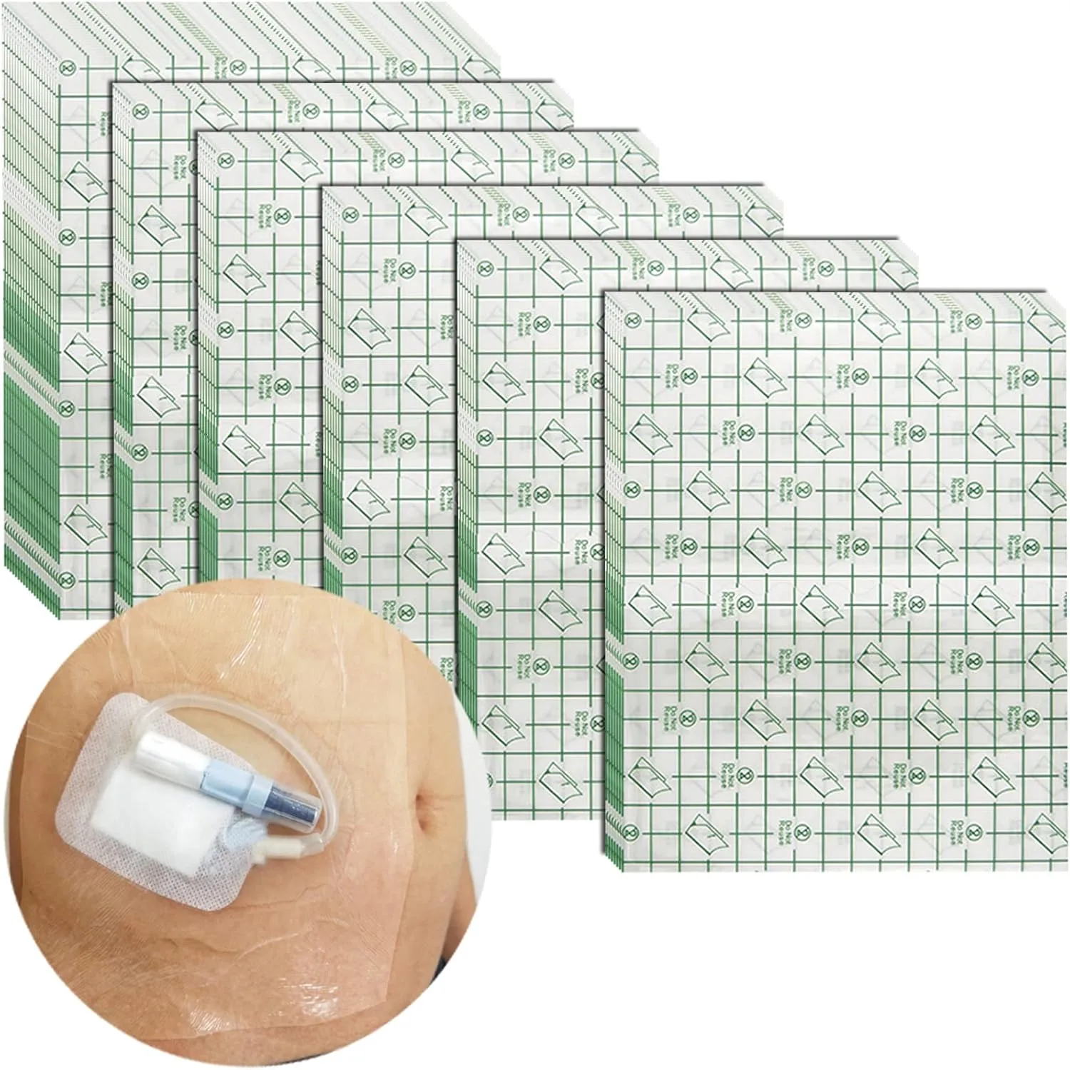 Shower Protector | 10x12 Inch Dialysis Catheter Shower Cover | Large Waterproof Picc Line Chemo Chest Port Wounds Dressing Shields Water Barrier Bandage (Pack of 25)