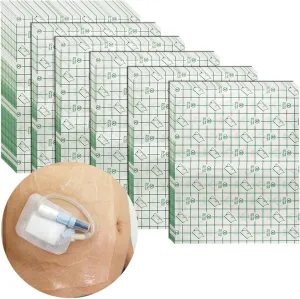 Shower Protector | 10x12 Inch Dialysis Catheter Shower Cover | Large Waterproof Picc Line Chemo Chest Port Wounds Dressing Shields Water Barrier Bandage (Pack of 25)