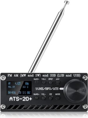Si4732 ATS-20  Portable Shortwave Radio Receiver, GOOZEEZOO FM AM (MW SW) LW SSB (LSB USB) Full Band Radio Receiver, Big Speaker & Best Reception