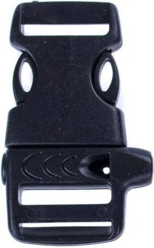 Side Release 3/4 Inch Whistle Buckle - Emergency Survival for Paracord Bracelet - Camping, Hunting, Fishing, Hiking