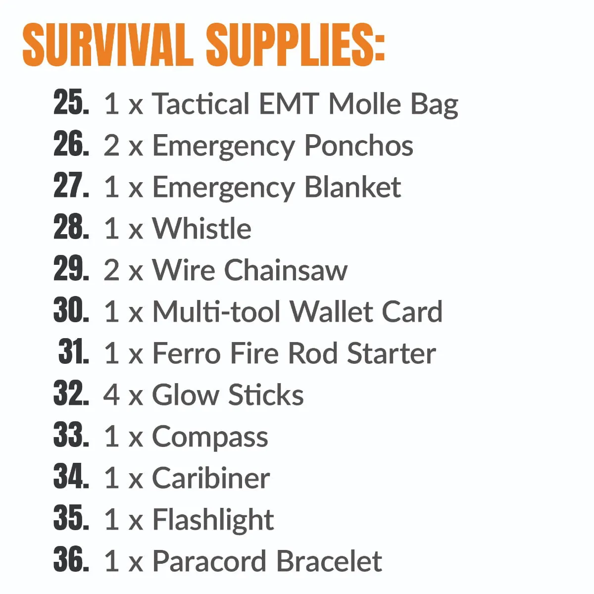 Sirius Premium 250 Piece Survival Kit & First Aid Kit - Outdoor Emergency Gear & Trauma Bag for Camping Hiking Hunting Car Cabin and Other Adventures - Olive Drab
