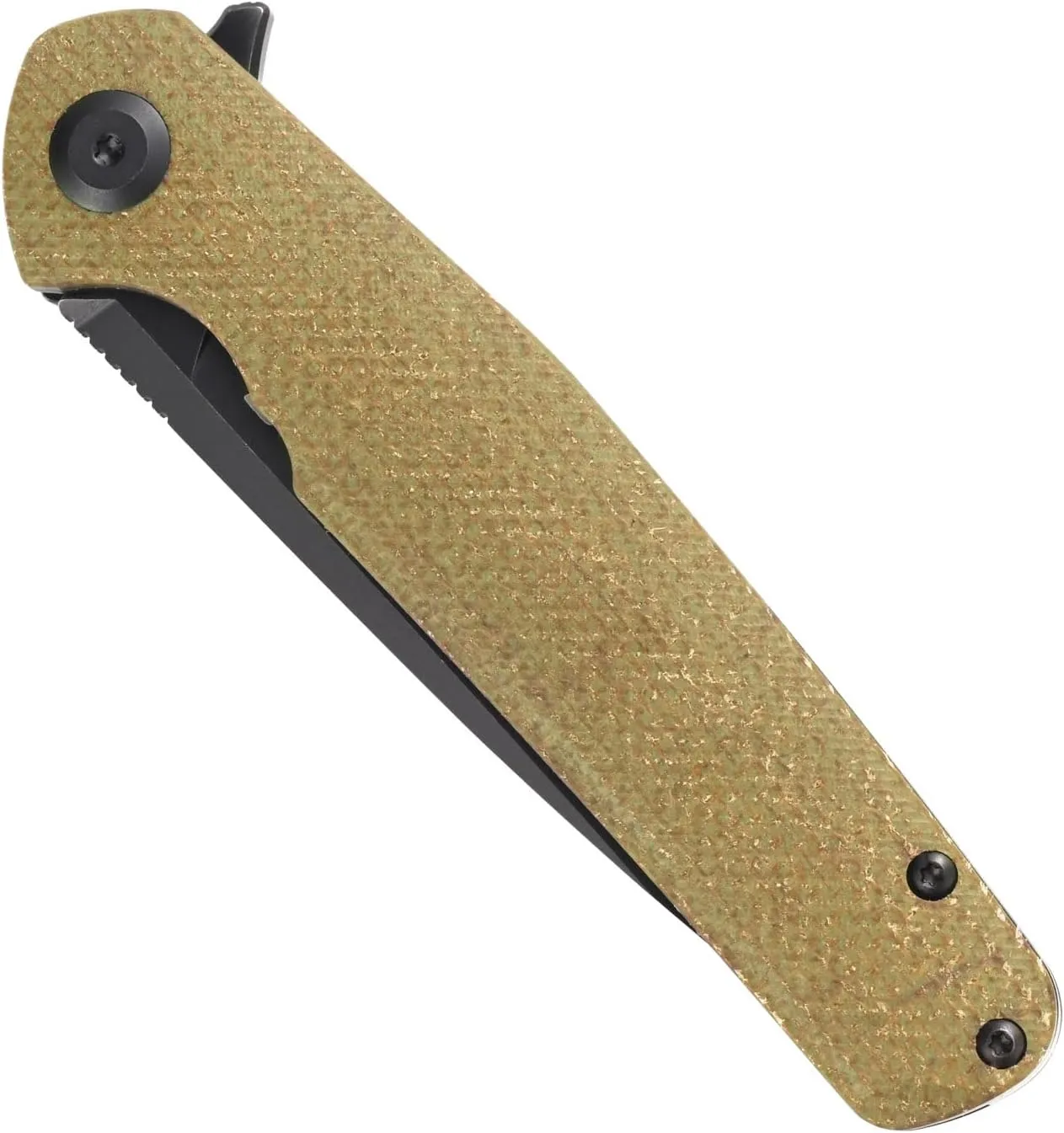 Sitivien ST102 Folding Knife, D2 Steel Blade Micarta Handle EDC Tool Knife for Outdoor, Camping, Hunting, Survival (Green) …