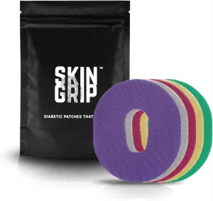Skin Grip Adhesive Patch Compatible with Dexcom G6 Adhesive Patches Waterproof & Sweatproof with Cutout, Lasts 10-14 Days, Continuous Glucose Monitor Patch, CGM Sensor Cover – 20 Pack, Gemstones Pack
