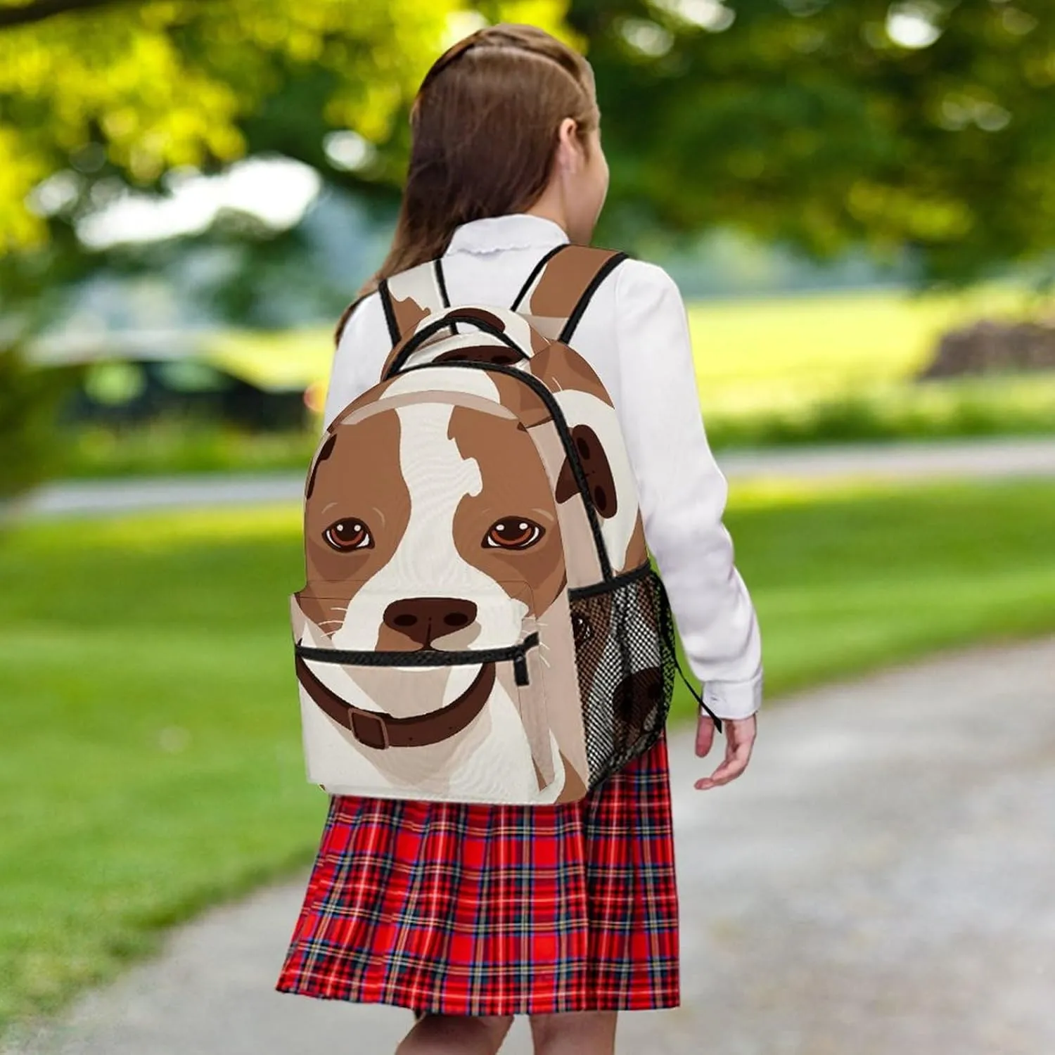 Small Backpacks Personalized Animation Style Dog Printing Travel Bag Lightweight Travel Backpack For Women Men