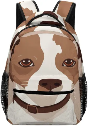 Small Backpacks Personalized Animation Style Dog Printing Travel Bag Lightweight Travel Backpack For Women Men