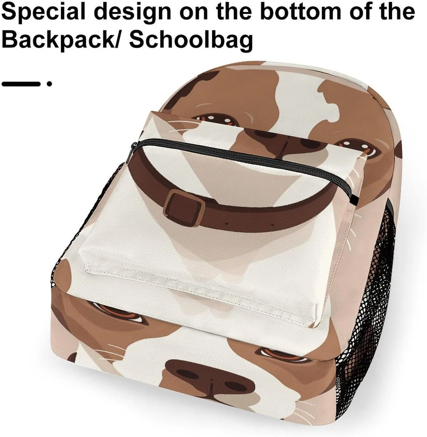 Small Backpacks Personalized Animation Style Dog Printing Travel Bag Lightweight Travel Backpack For Women Men