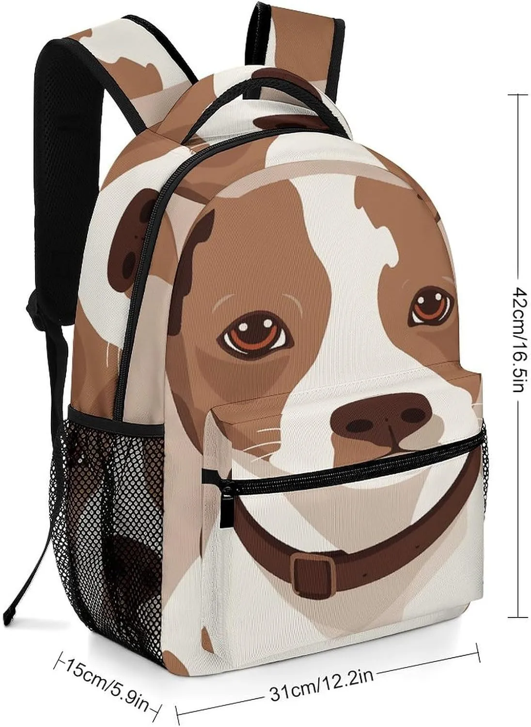 Small Backpacks Personalized Animation Style Dog Printing Travel Bag Lightweight Travel Backpack For Women Men