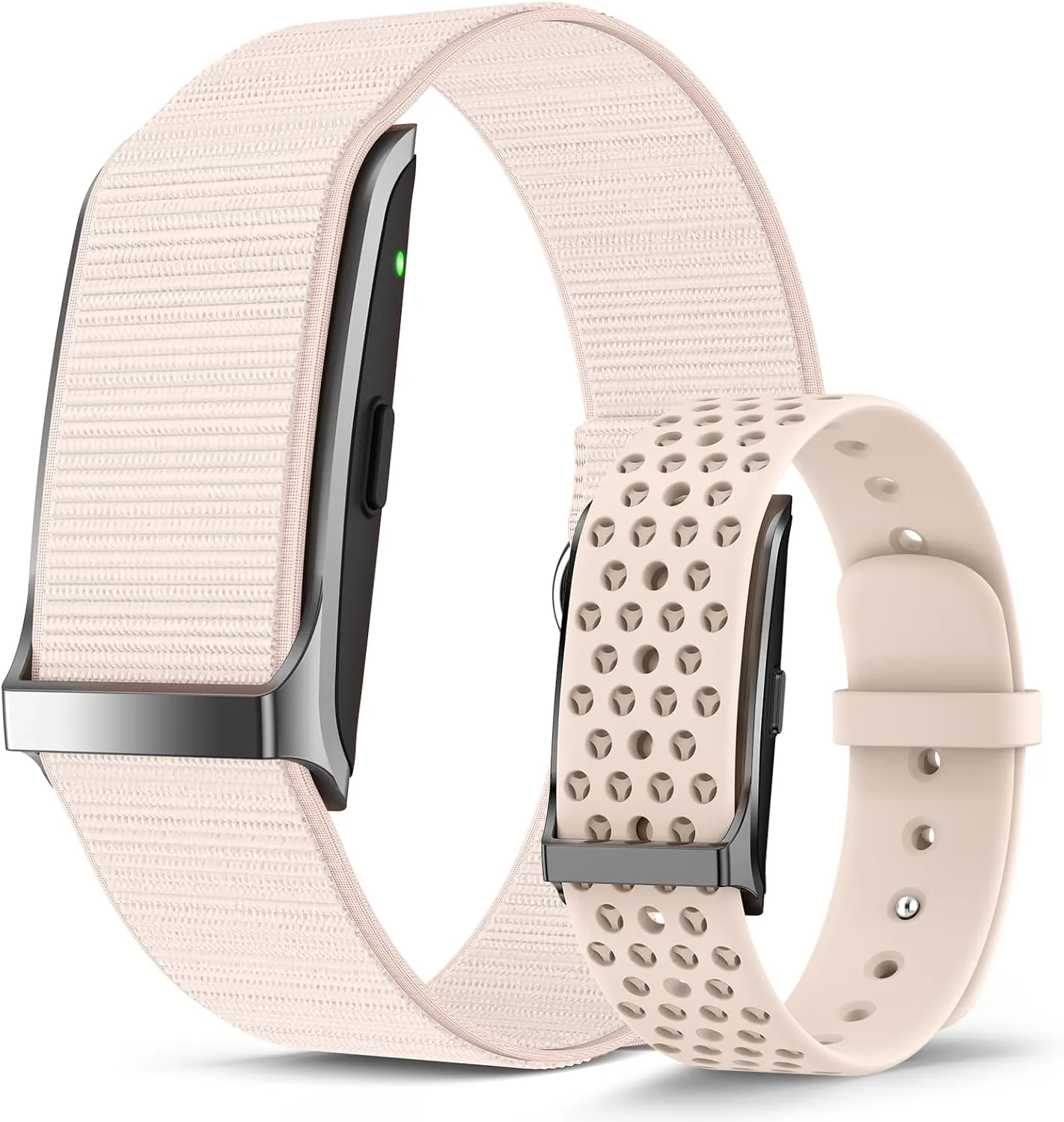 Smart Bracelet, Wearable Activity & Fitness Tracker Band, 24H Sleep Tracker, All-Day Continuous Heart Rate Blood Pressure Stress HRV Monitor, 120  Sport Modes Smart Wristband with 2 Bands, Free APP