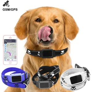 Smart GPS Tracker Collar For Pet Dogs Cats Tracking Locator GSM WiFi LBS Real-time APP Tracking Alarm Device Anti-Lost Geofence