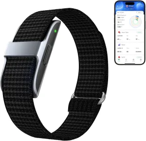 Smart Health Wristband, Health Fitness Tracker Screenless, Wearable Health Multiple Sports Mode, Automatic Monitoring with Pedometer/Sleep/Stress/Calories, IP68 Waterproof Free APP