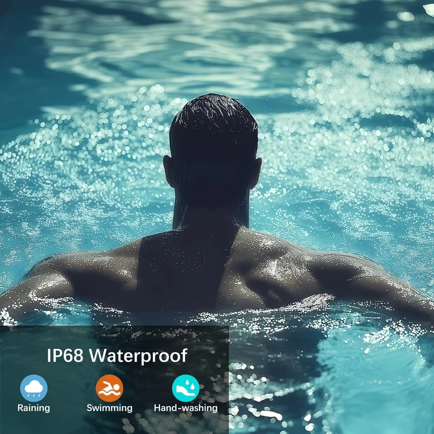 Smart Ring Fitness Tracker for iOS & Android – Sleep Monitor Heart Rate Blood Oxygen & Pressure 8 Sports Modes IP68 Waterproof NO Subscription Long Battery Life (Carbon Black, 9#(18.95mm/0.746in))