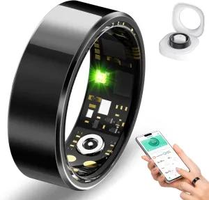 Smart Ring for Women Men, Sleep Tracker Ring with Heart Rate, Blood Oxygen, Fitness Ring for Activity Tracker/Steps/Calories, No Subscription, Waterproof Health Rings,Utra Battery Life