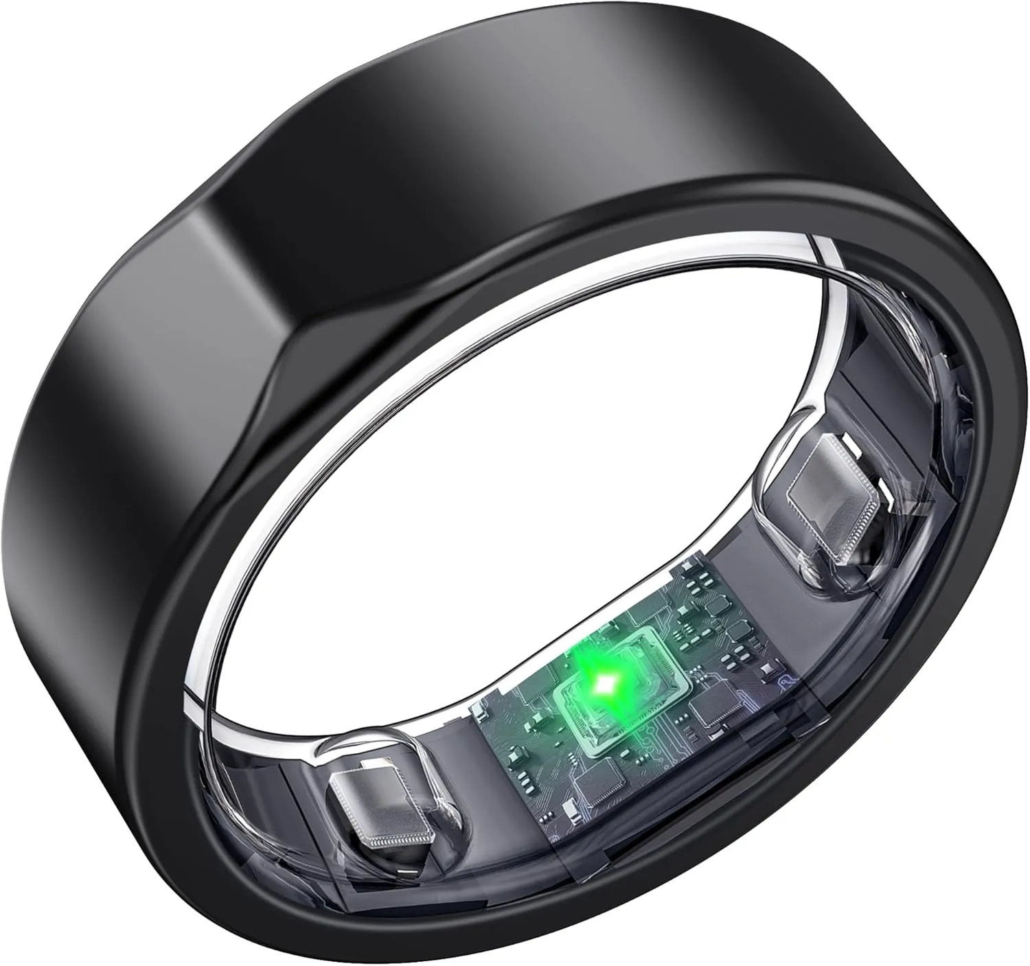 Smart Ring-Size First Before You Buy, No APP Subscription,7-10 Days of Use,Sleep|Activity|Stress|Heart Rate|SPO₂ Tracker, Compatible with iOS and Android (Black, 10)