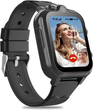 Smart Watch for Kids, 4G Phone Calling Text Messaging Child Phone Smartwatch with WiFi, Voice Video Chat, Bluetooth, Alarm, Pedometer, Wrist Watch for 4-16 Boys Girls Birthday Gifts.