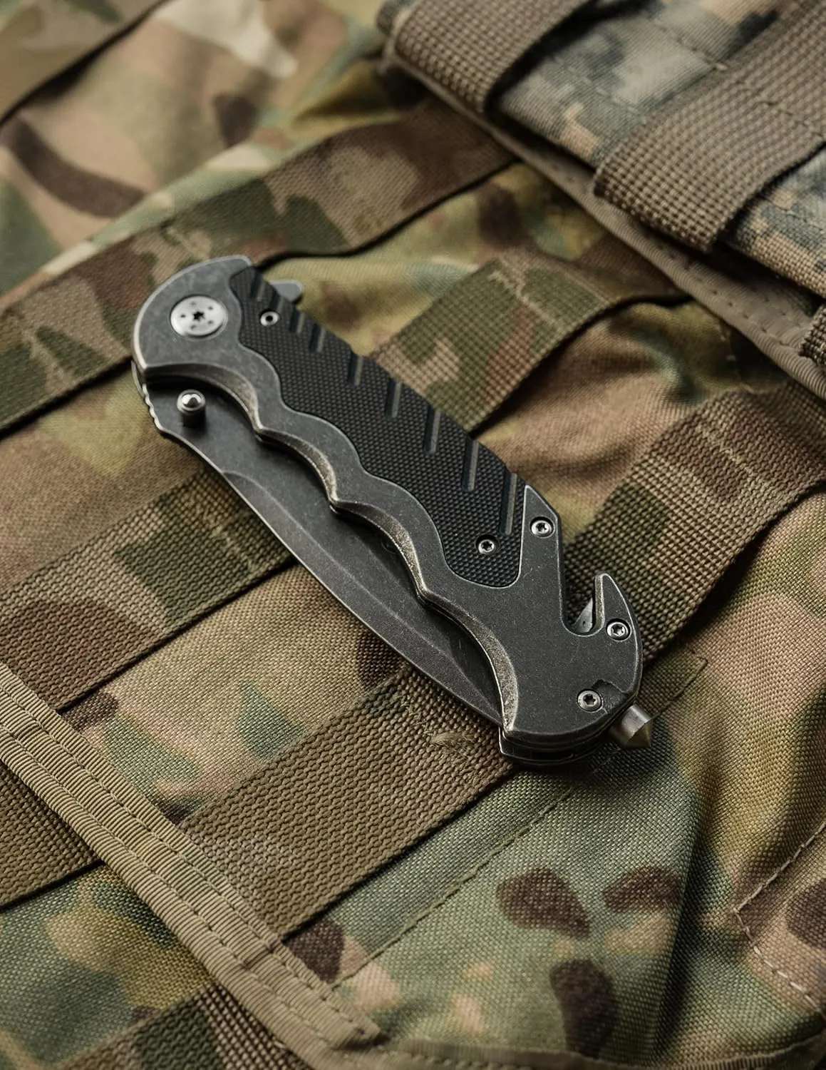 Smith & Wesson Benji 2.5in High Carbon S.S. Folding Keychain Knife with 1.75in Modified Tanto Blade and G10 Handle for Outdoor, Tactical, Survival and EDC