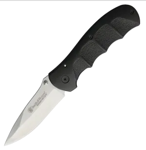 Smith & Wesson Extreme Ops Linerlock 3.5" Satin  Blade Stainless Steel Synthetic Black Handle