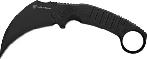 Smith&Wesson Extreme OPS Full Tang Fixed Blade Karambit Knife with 3.25" Blade Length for Outdoor, Tactical, Survival and EDC