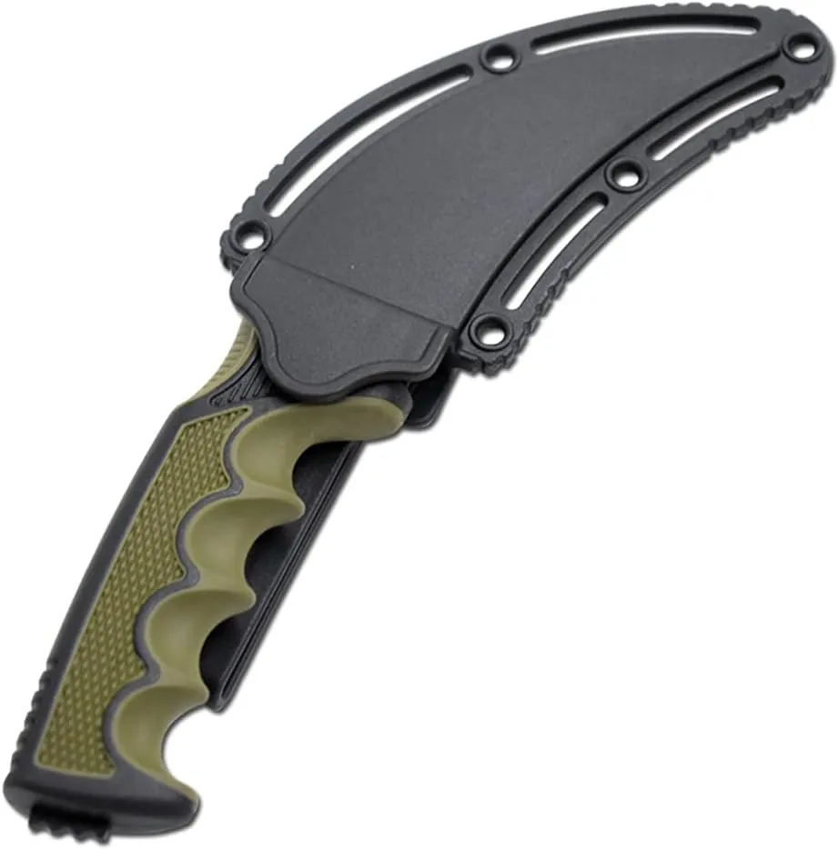 Snake Eye Tactical 9" Hunting Survival Knife Curve Saw Back Blade With Molded Sheath. (GN-2)