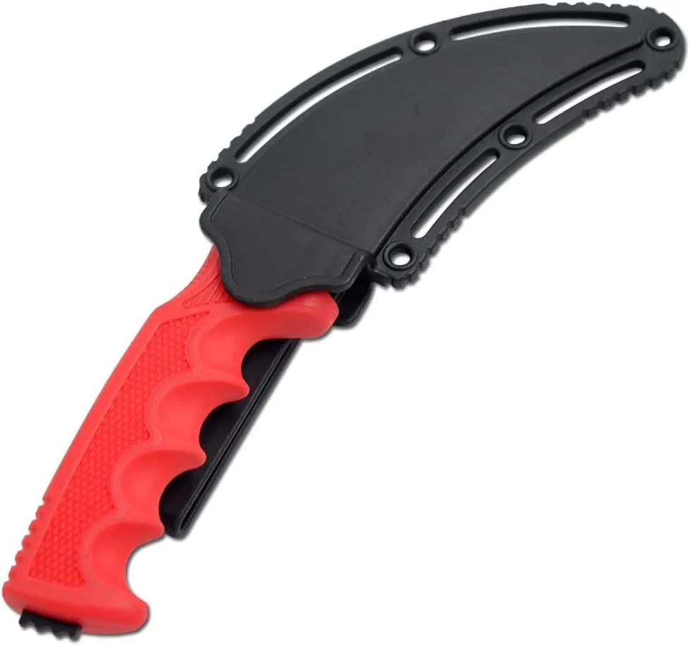 Snake Eye Tactical 9" Hunting Survival Knife Curve Saw Back Blade With Molded Sheath. (RD-1)