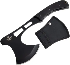 Snake Eye Tactical Compact Tomahawk Full Tang | Camping Axe | Outdoors | Gaming (Black)