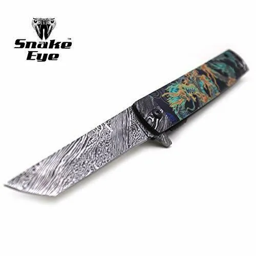 Snake Eye Tactical Everyday Carry Tanto-Blade Folding Knife