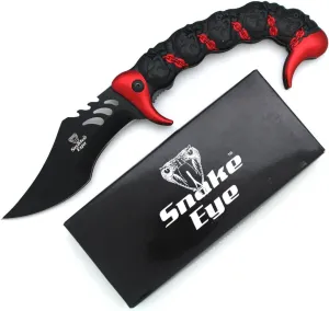 Snake Eye Tactical Fantasy Scorpion Tail Design Action Assisted Folding Knife Hunting Fishing Camping Outdoors