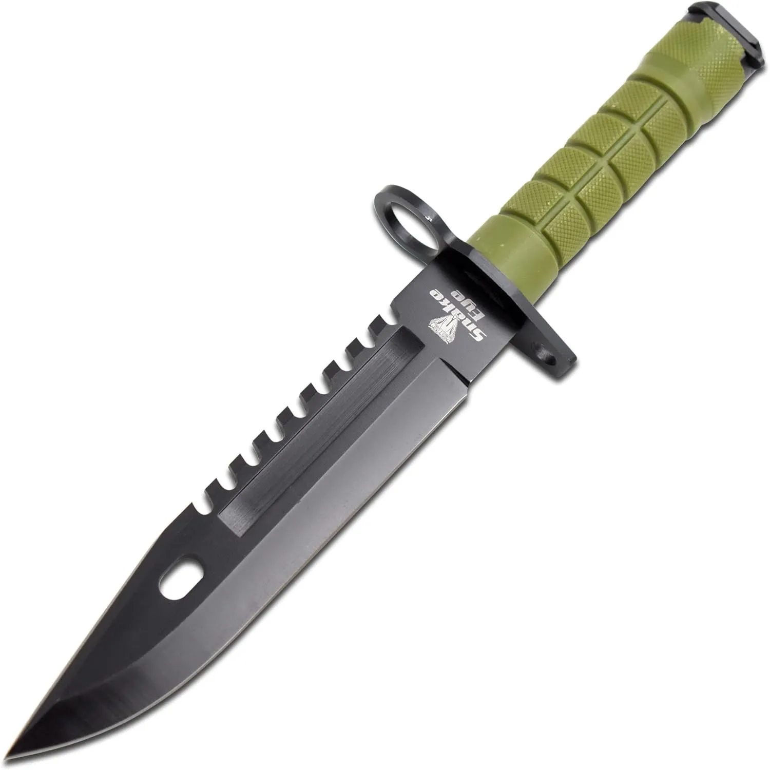 Snake Eye Tactical Fixed Blade Survival Knife, 13-Inch Overall (Green)