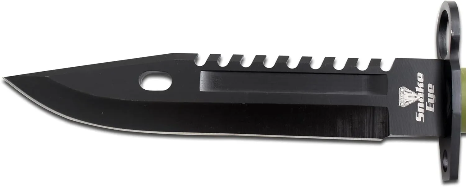 Snake Eye Tactical Fixed Blade Survival Knife, 13-Inch Overall (Green)