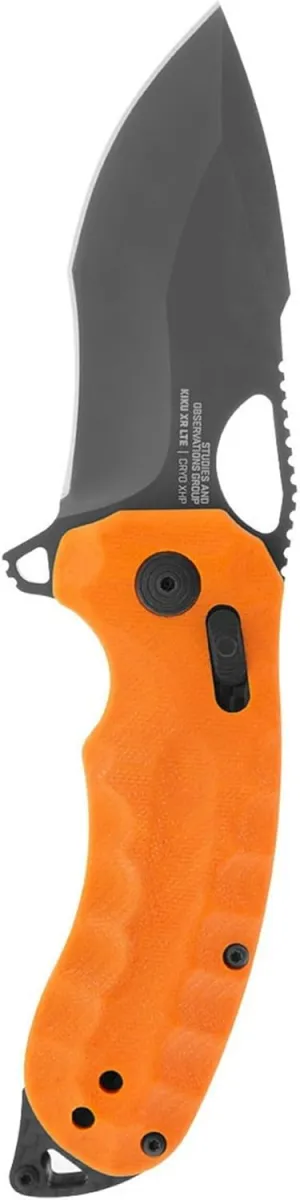 SOG KIKU XR LTE Lightweight Outdoor Ambidextrous Large-Format Folding Knives | CTS XHP Steel Blade | XR Locking Mechanism