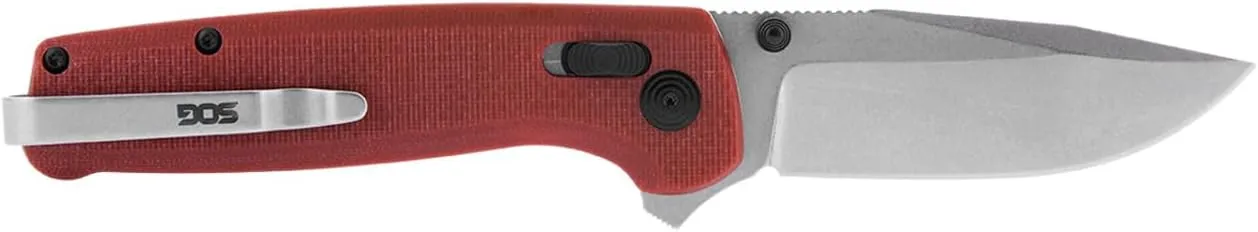 SOG Terminus XR G10 Daily Carry Rugged EDC Ambidextrous Pocket Folding Knives | G10 Handle | Wear-Resistant D2 Steel Blade