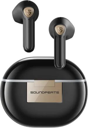 SoundPEATS True Wireless Earbuds, Air3 Deluxe HS Bluetooth 5.3 Headphones with 14.2mm Driver, 4 Mic Hi Res Audio LDAC Ear Buds, IPX4 Waterproof Stereo in Ear Detection Earphones, 20Hrs