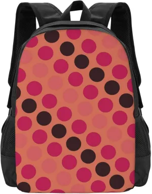Sou'S Polka Dot Pattern Lightweight Packable Backpack Travel Casual Hiking Daypack Foldable Backpack For Men Women