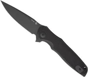 Spartan Blades Field Grade Poros Folding Knife Black G10 Drop Point Black | 3.875 Inches Blade, 5.125 Inches Handle, 9.0 Inches Overall Length | SFBL11BK