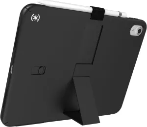 Speck iPad 10.9 Inch Tablet Case and Stand - Scratch Resistant, Drop Protection & Quick Release Kickstand - for iPad 10th Gen 2022 - StandyShell Black/White