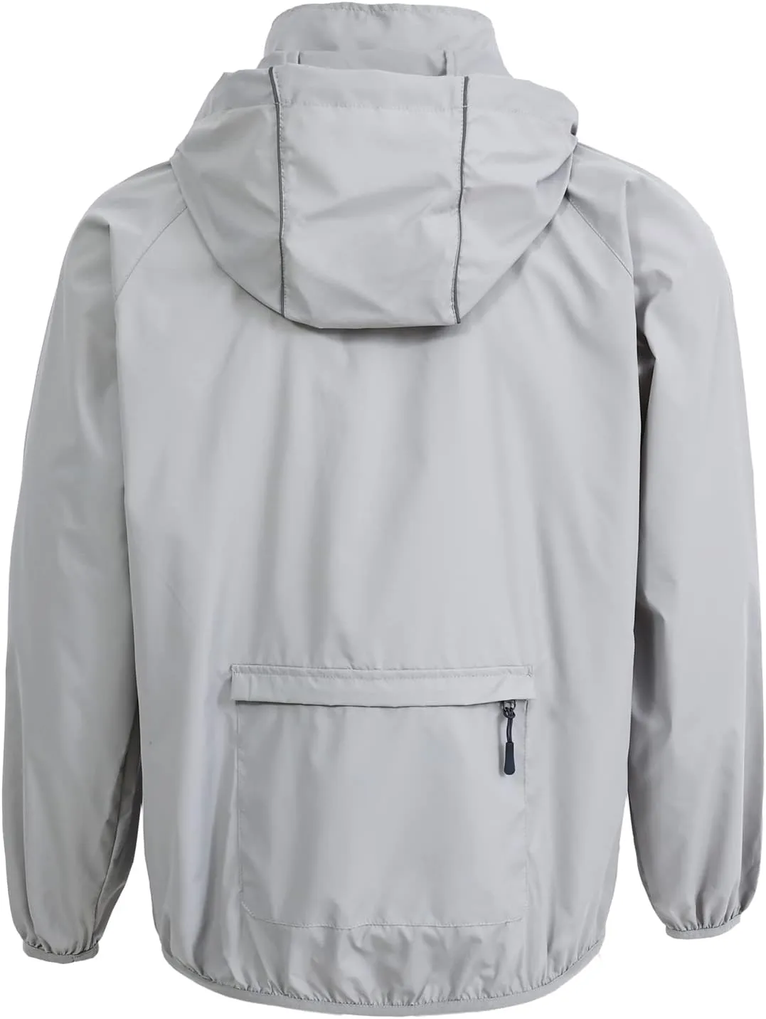 Spmor Men's Lightweight Waterproof Jacket Packable Windbreaker Running Coat