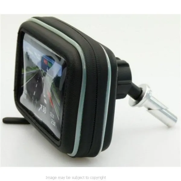 Sports Bike Motorcycle Mount for Fork Stem Yoke 15mm-17mm with Waterproof GPS Case fits TomTom ONE SatNav Systems (SKU 10320-17mm)