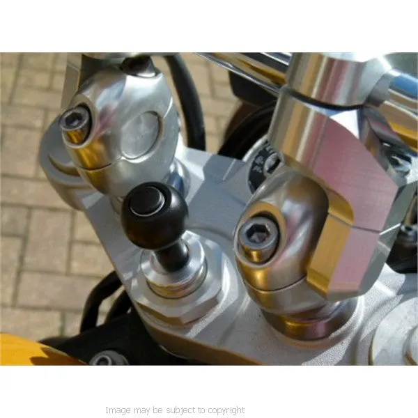 Sports Bike Motorcycle Mount for Fork Stem Yoke 15mm-17mm with Waterproof GPS Case fits TomTom ONE SatNav Systems (SKU 10320-17mm)