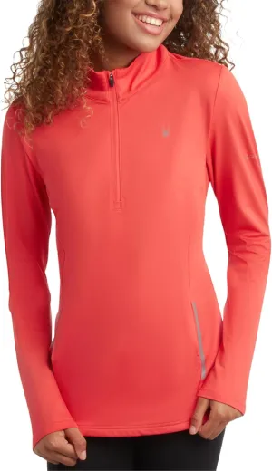 Spyder Womens Quarter Zip Pullover - Lightweight UPF50  1/4 Zip Mock Neck Sweatshirt - Hiking Running Workout Tops for Women