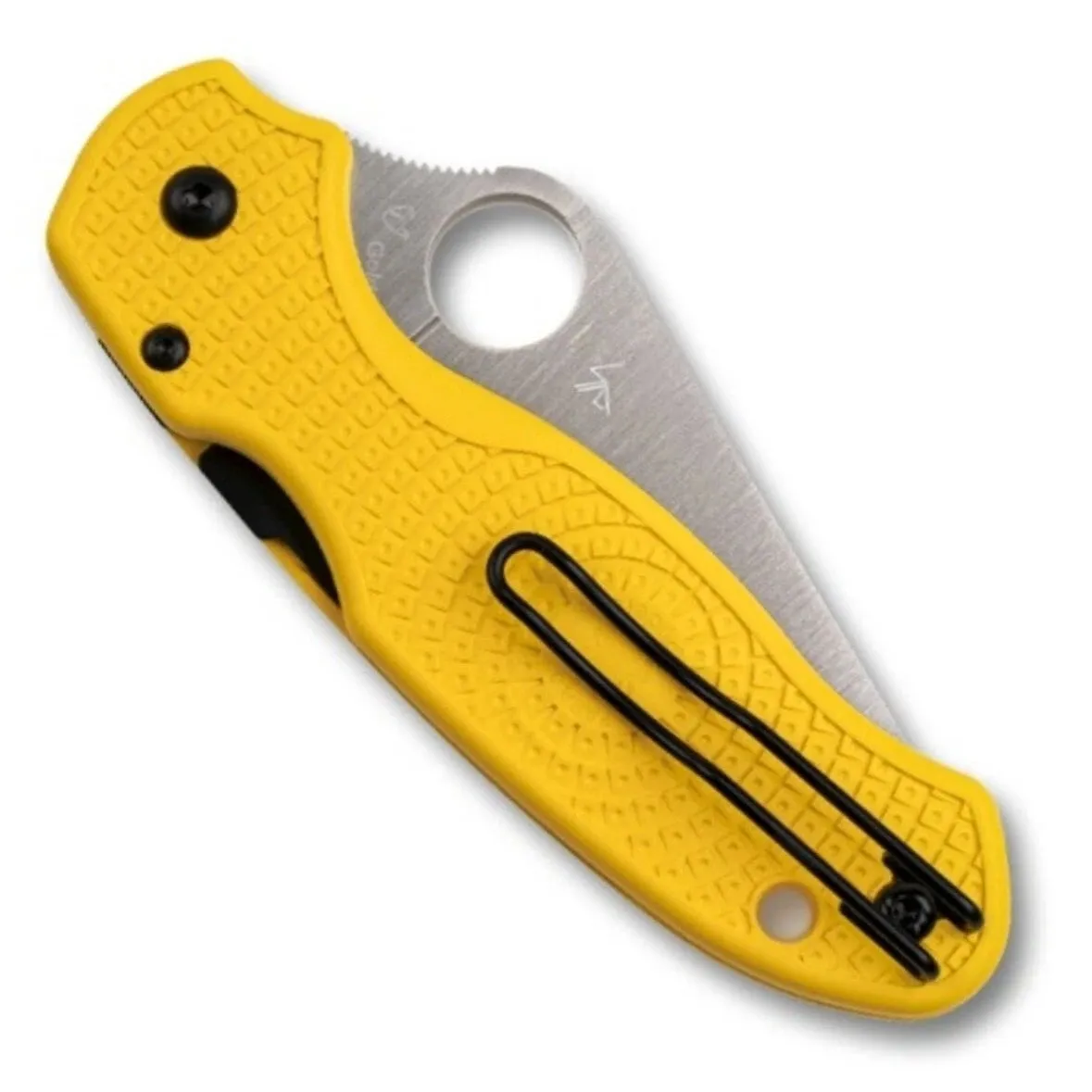 Spyderco Para 3 Lightweight Salt CPM MagnaCut 2.93" SpyderEdge Yellow Folding Pocket Knife (C223SYL)