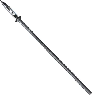 STAK 11803 Survival Spear, 44" Tactical Spear for Camping, Bushcraft, and Hunting, 8" Double-Edged Stainless Steel Blade with Fiberglass Handle and Snap Sheath