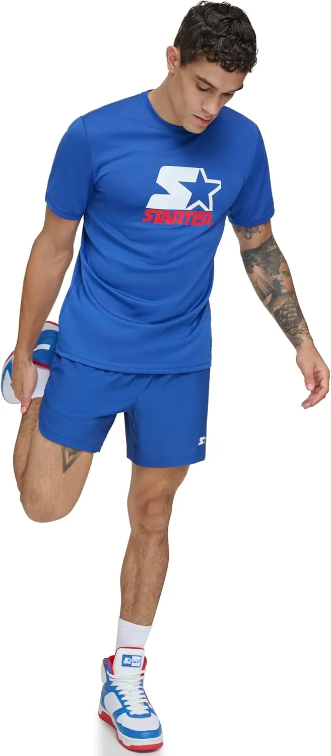 Starter Men's Quick Dry Short Sleeve Lightweight UPF Active Top