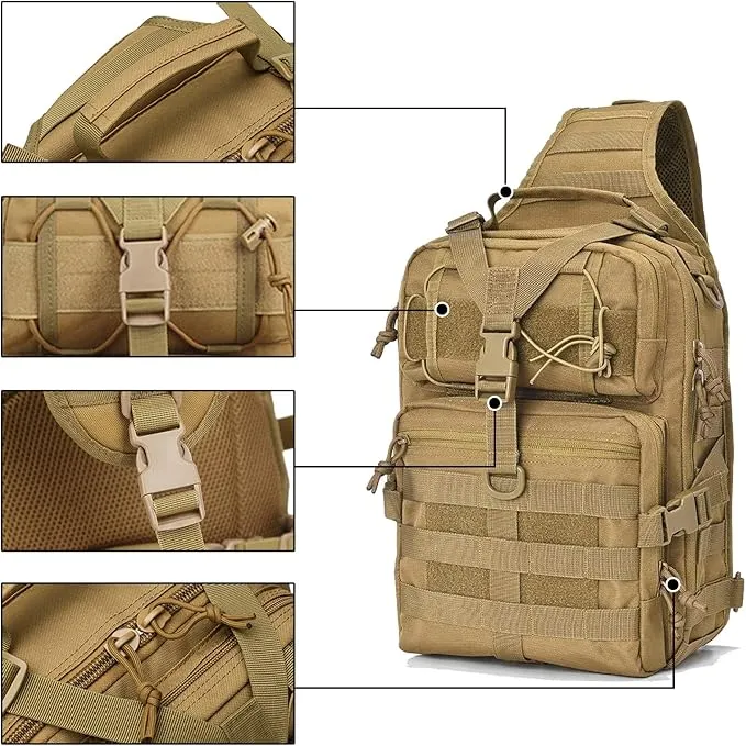Steve | Tactical Sling Backpack with Multi-Compartment Storage