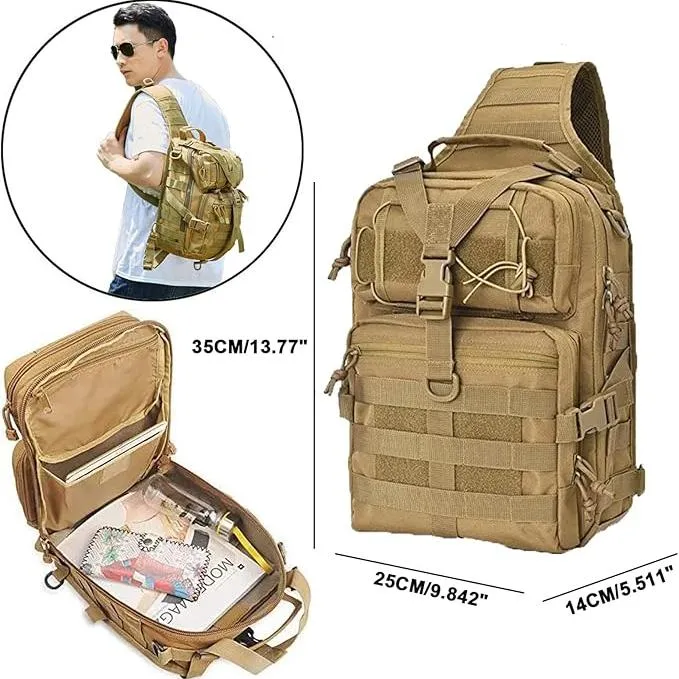 Steve | Tactical Sling Backpack with Multi-Compartment Storage